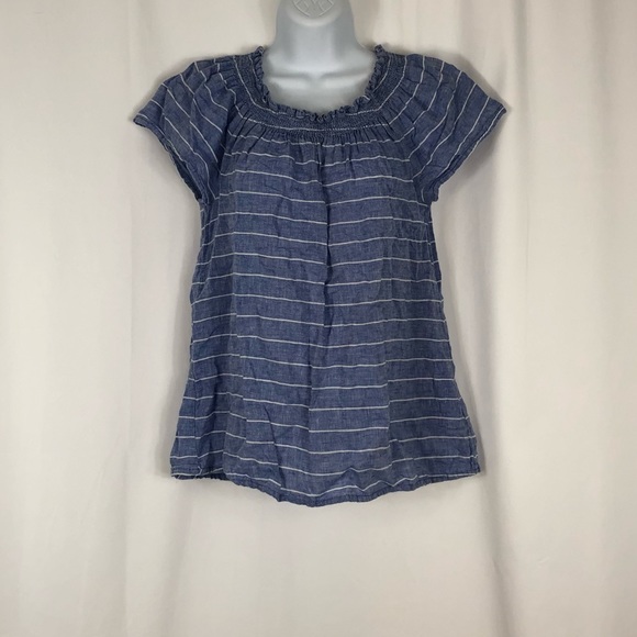 beachlunchlounge Tops - BeachLunchLounge Line/Cotton short sleeve top S